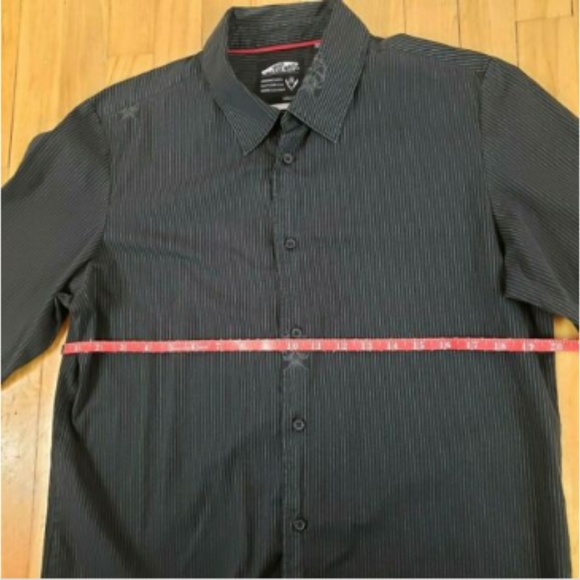 Vans Off The Wall Button Down Striped - Picture 5 of 7